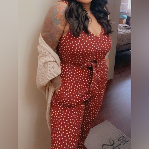 Cotton on Polka Dot Jumpsuit - Red - Picture 3 of 3